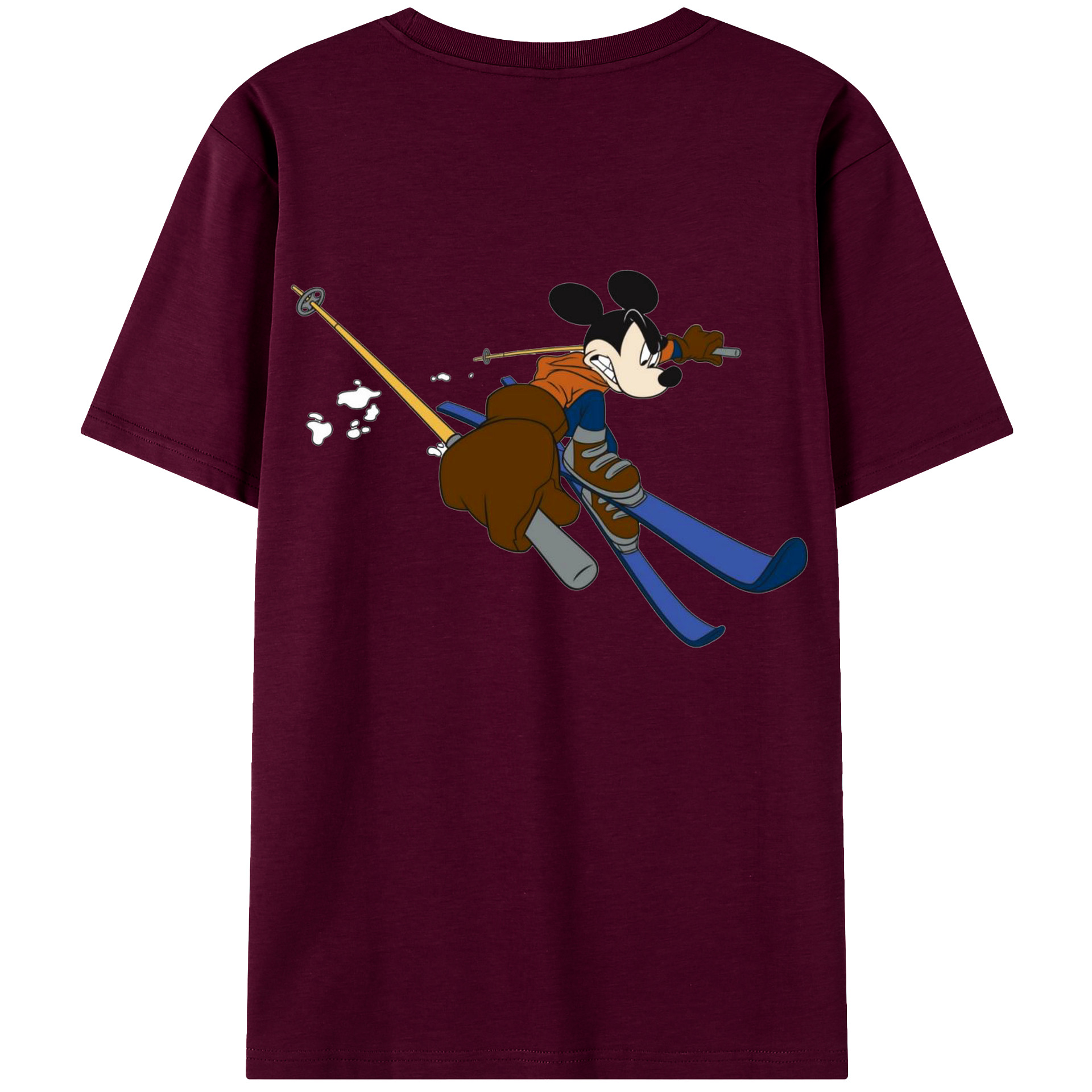 （画像用） ミッキーマウス Mickey Mouse レディース半袖Tシャツ(バックプリント)